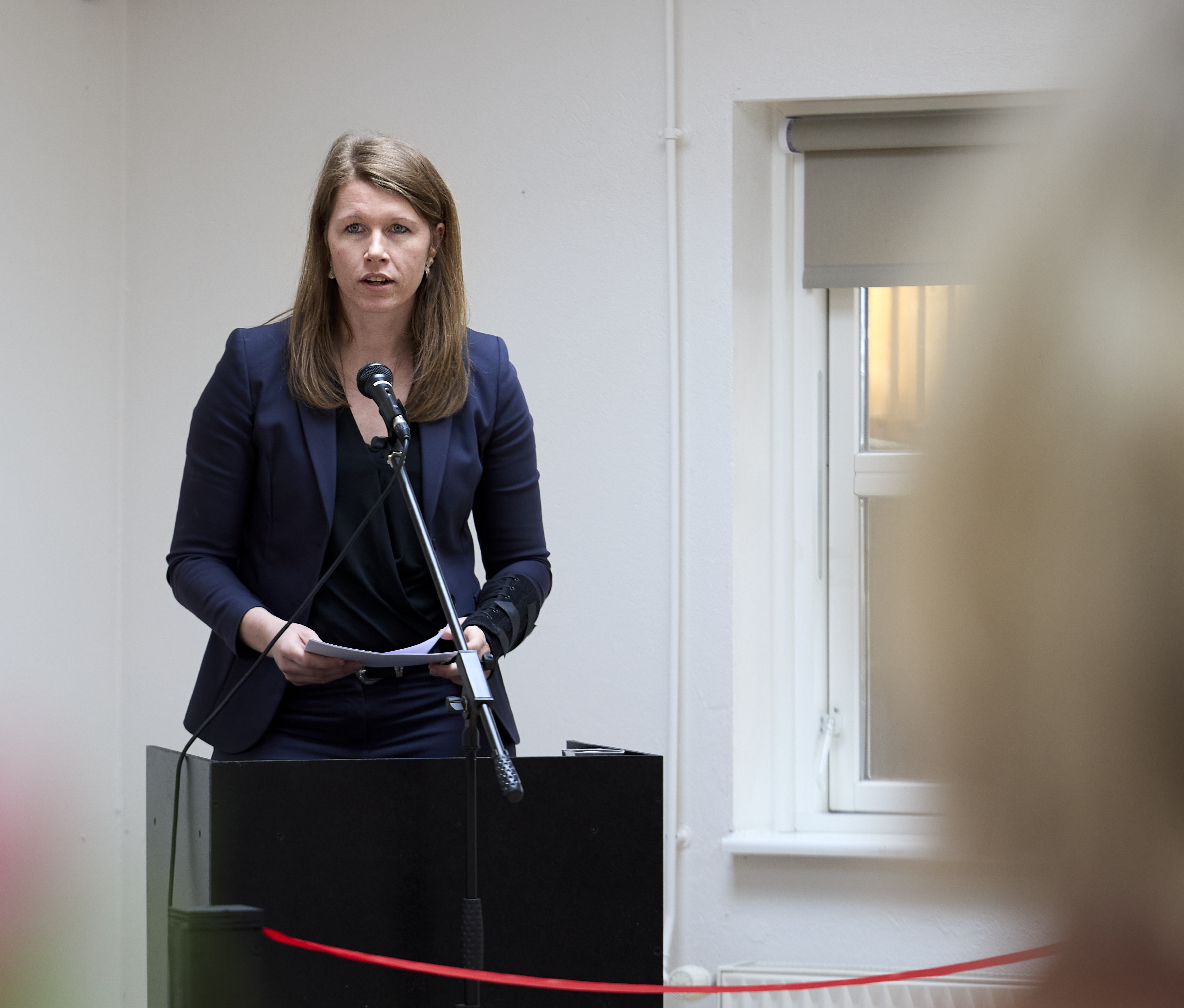 Mette Bossen Linnet på taletstolen
