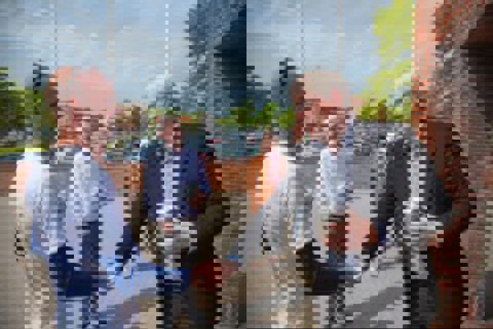 Økonomidirektør på Sygehus Sønderjylland, Thomas Maschoreck, og sundhedsdirektør i Region Syddanmark, Jens Elkjær. Foto: Jakob Fynsk