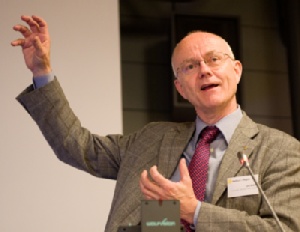 Lars Kolind, der er formand for bestyrelsen i Welfare Tech Region, sammenlignede indsatsen på velfærdsteknologiområdet med opstarten af hele vindmølleeventyret.  Foto: Jørgen Diswal.