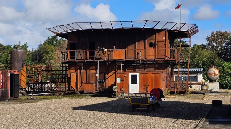Foto af brandtomt på Esbjerg brandskole