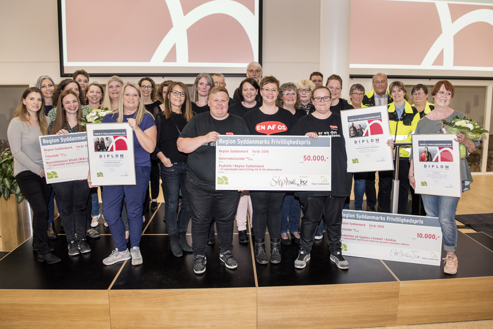 Billede af alle vindere og nominerede.