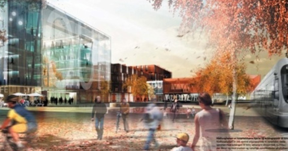 "Forslaget er kendetegnet ved en tæt, kompakt bymæssig bebyggelsesplan. Forslaget er godt gennemarbejdet, og udviser stor forståelse for såvel hospitalets som universitets funktioner. Forslaget byder på konkurrencens bedste sammenbygning af universitet og hospital. Forslaget bør forbedres i forhold til den menneskelige skala og mødet med naturen."