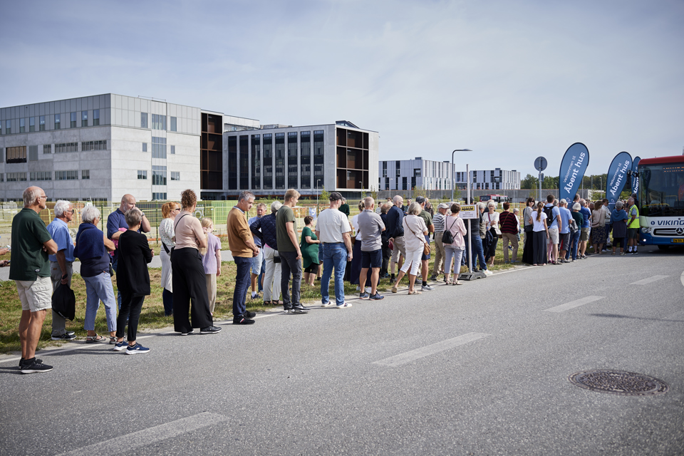 Kø ved turbussen