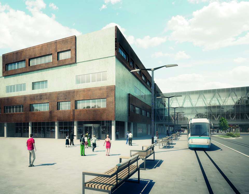 Sådan kommer hovedindgangen til Nyt OUH til at se ud – (illustration fra projektgrundlaget)