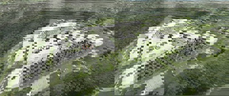 Sådan kommer det nye akutsygehus i Kolding til  at se ud. 