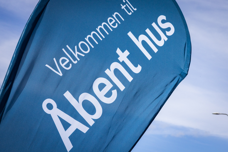 Åbent hus banner