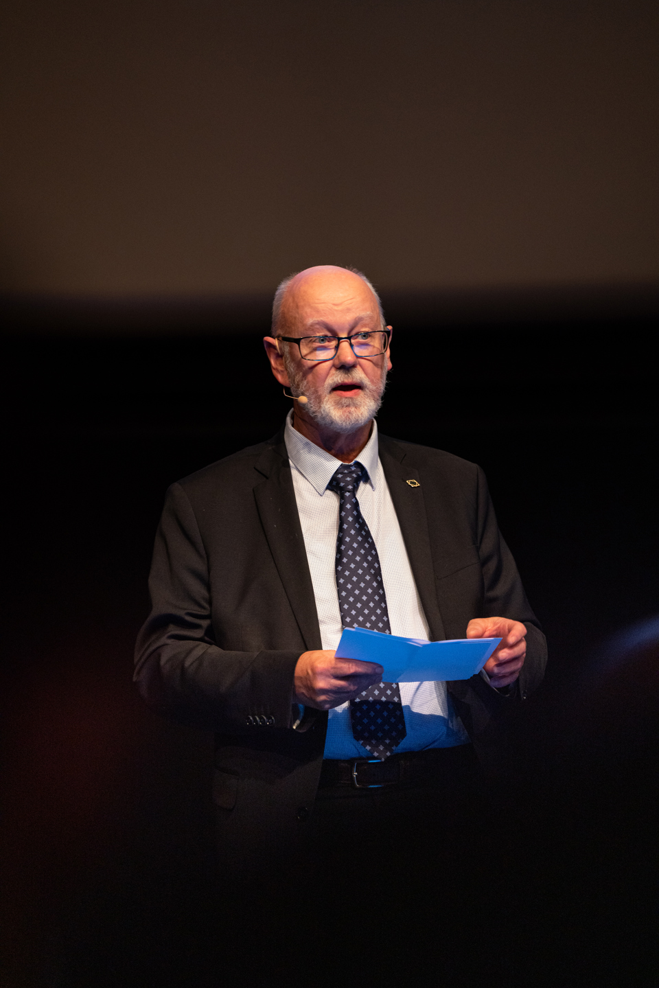 Billedtekst: Formand for anlægs- og innovationsudvalget i Region Syddanmark Karsten Uno Petersen(S) holdt tale om erfaringer med at være referencested. Foto: Per Bille www.ry-foto.dk