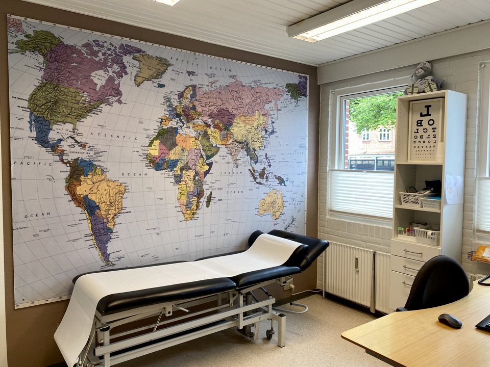 Lægepraksis lægekonsultationsværelse Lægerne Sct Knud