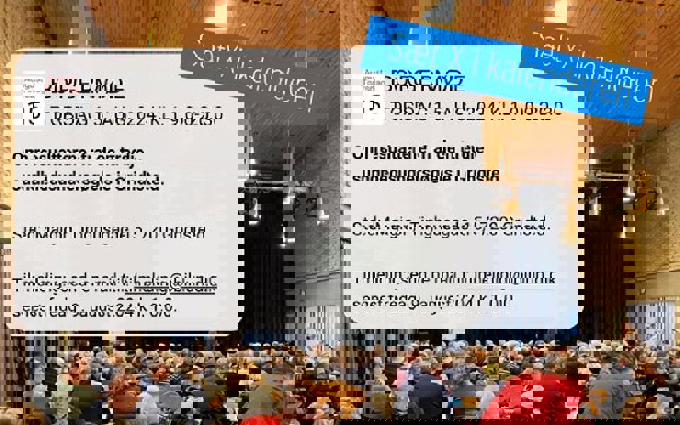 Kalenderinvitation til møde om sundhedsundersøgelser i Grindsted.