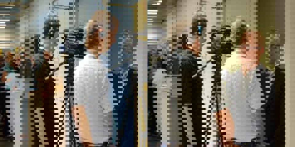 Carl Holst besøger ny skadestuefunktion i Sønderborg Regionsrådsformand Carl Holst (V) til indvielse  på Sønderborg Sygehus' nye skadestuefunktion,  hvor også pressen stod klar. Fotos: Klinisk Foto,  Sønderborg Sygehus.