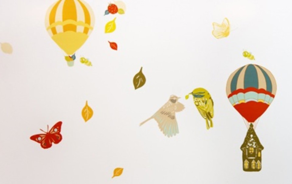 Dekorationen er udført af designer Kerstin Bro Egelund fra  Kolding Designskole. 