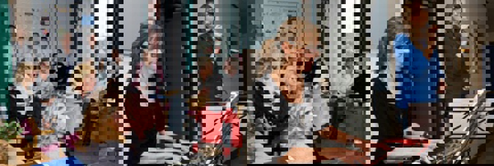 Afsluttende koncert i fællesstuen Den afsluttende koncert leverede Catrine Frølund og  Signe Juhl i fællesstuen.