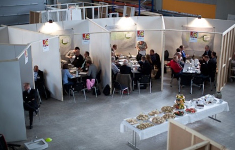 Der kom mange gode idéer på bordet, da de mange aktører inden for velfærdsteknologi satte sig sammen. (Foto: Jakob Fynsk)