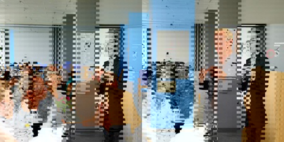 Carl Holst til borgermøde i Haderslev Regionsrådsformand Carl Holst (V) opfordrede alle til at spille ind  med gode ideer.