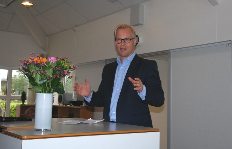 Foto af Carl Holst fra indvielsen